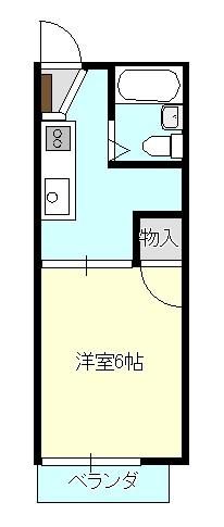 サン・フォレットB 202号室 間取り