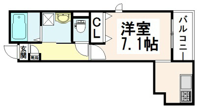 レールサイド鵠沼 307号室 間取り