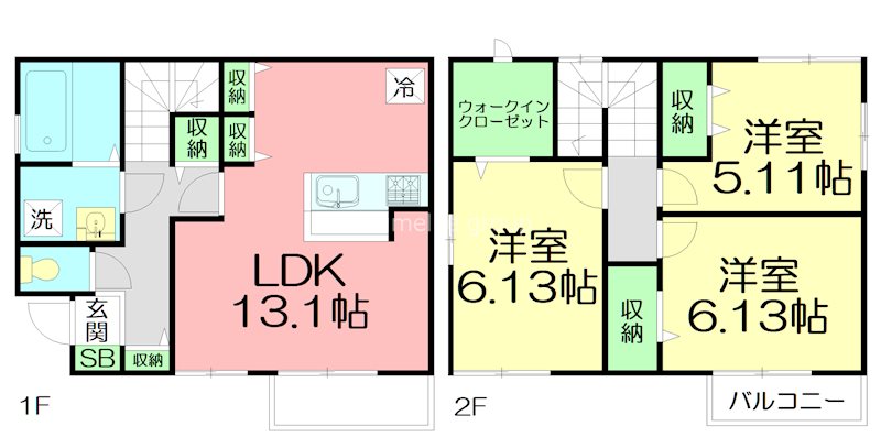 パティオⅡ　C棟 間取り