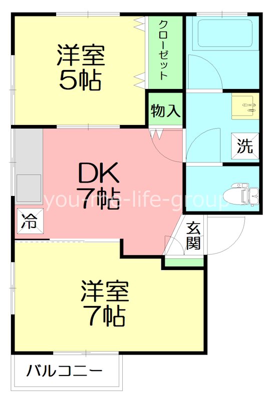 メゾン・ド・キキ 201号室 間取り