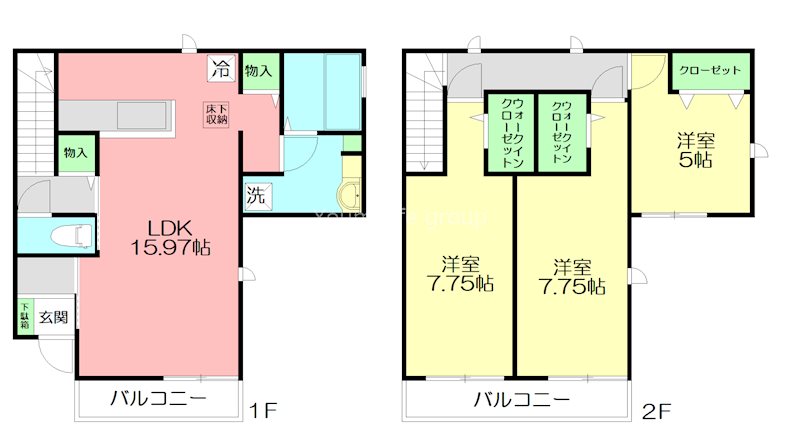 グラディート East号室 間取り