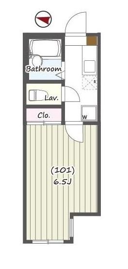 サザンテラス茅ヶ崎  203号室 間取り