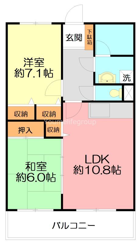 湘南アイランドコースト 107号室 間取り