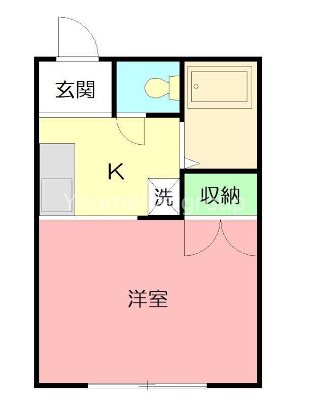 COCORO東海大学前 105号室 間取り