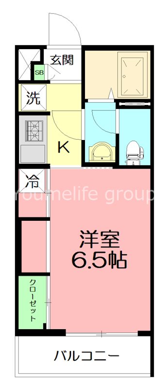 リブリ・ヴェルジュ本厚木 303号室 間取り