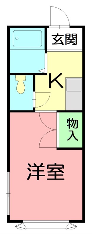 メゾン岡田 102号室 間取り