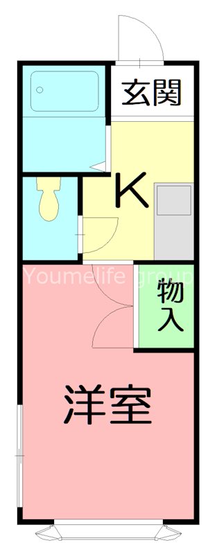 メゾン岡田 102号室 間取り