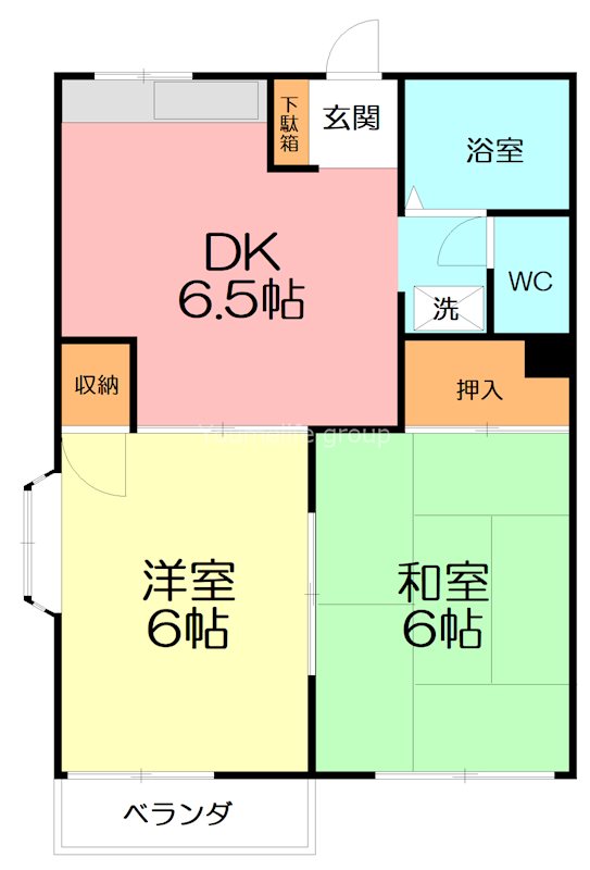 プリンス大船 203号室 間取り