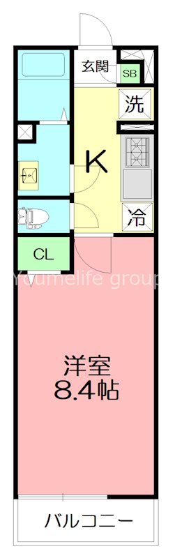 リブリ・片瀬海岸 305号室 間取り