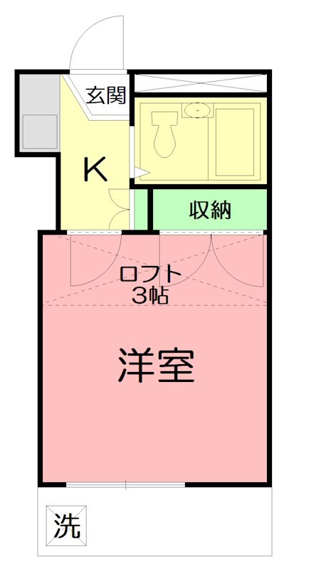 藤沢第3 102号室 間取り