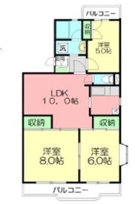 エスティア 105号室 間取り