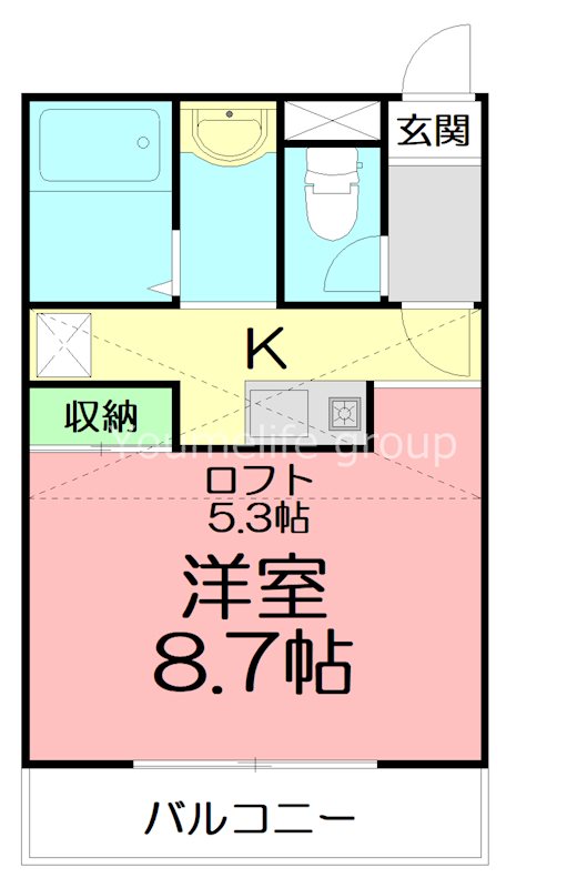 ラ・クエスタゆめが丘A棟 108号室 間取り