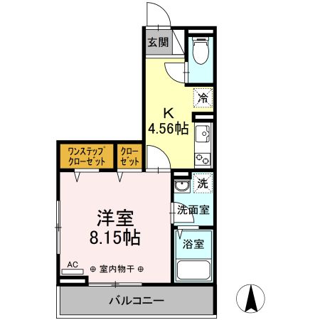 Lotus 201号室 間取り