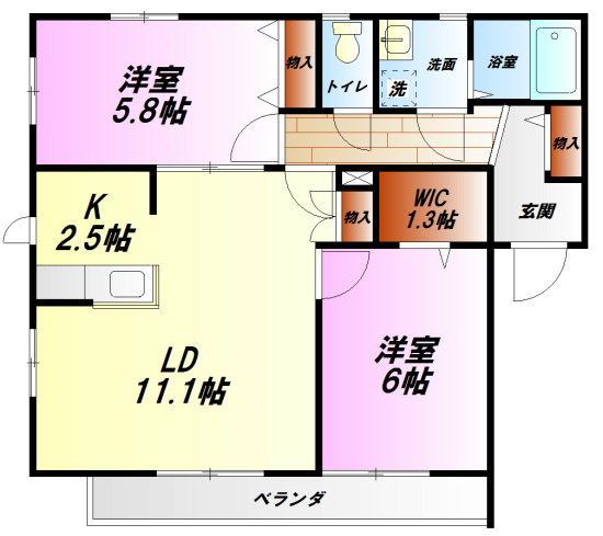 Casa Verde 202号室 間取り