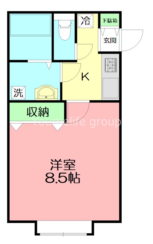 クロノストリア 204号室 間取り