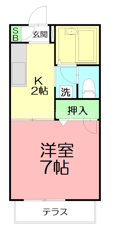 エーデルハイムⅠ 103号室 間取り