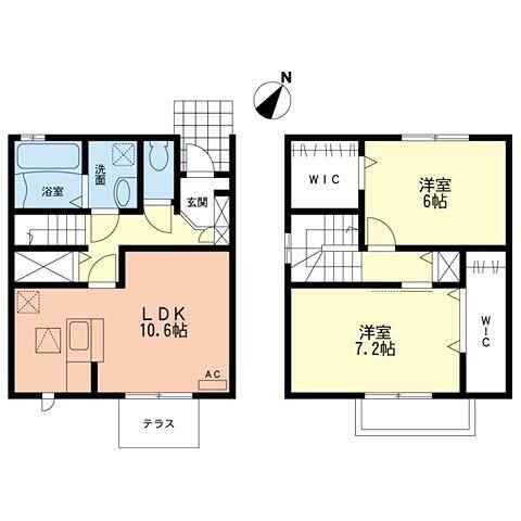 エトワールシャンテⅡ 102号室 間取り
