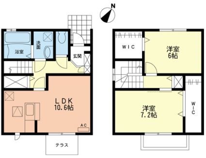 エトワールシャンテⅡ 102号室 間取り