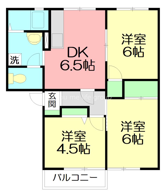 コーポシャトル 201号室 間取り