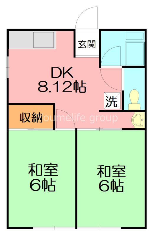 ゆめまるハイム 202号室 間取り