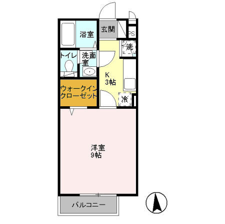 グランモア柳川Ｃ 202号室 間取り