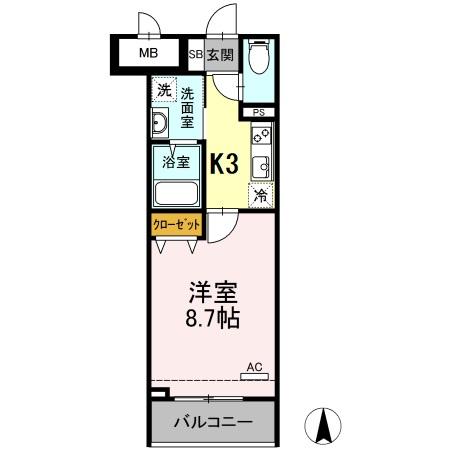 メゾン・ド・シルキー 306号室 間取り