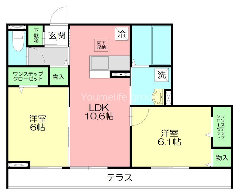 ロイヤルレジデンス 102号室 間取り