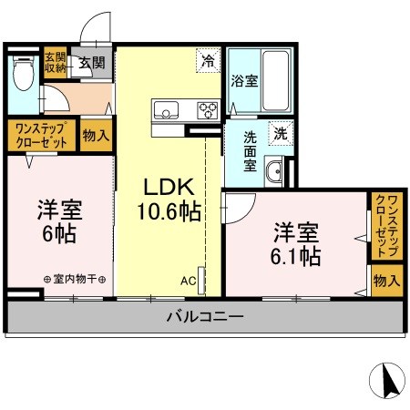 ロイヤルレジデンス 202号室 間取り