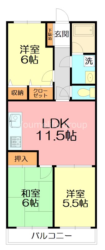 クリオ辻堂参番館 102号室 間取り