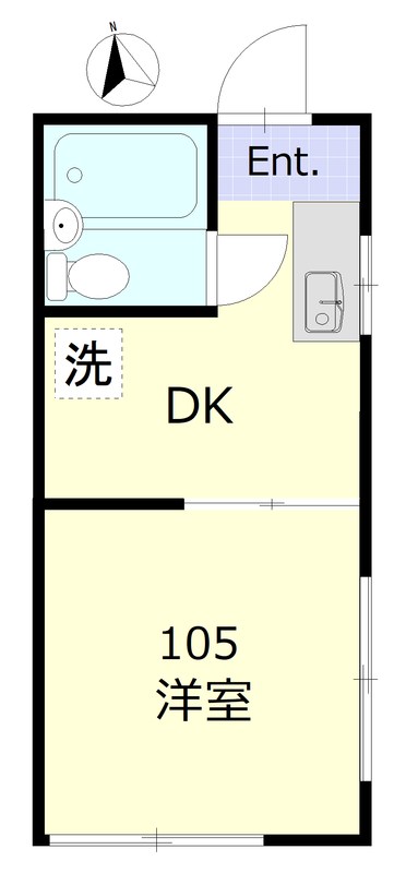 ラゾ赤松 105号室 間取り