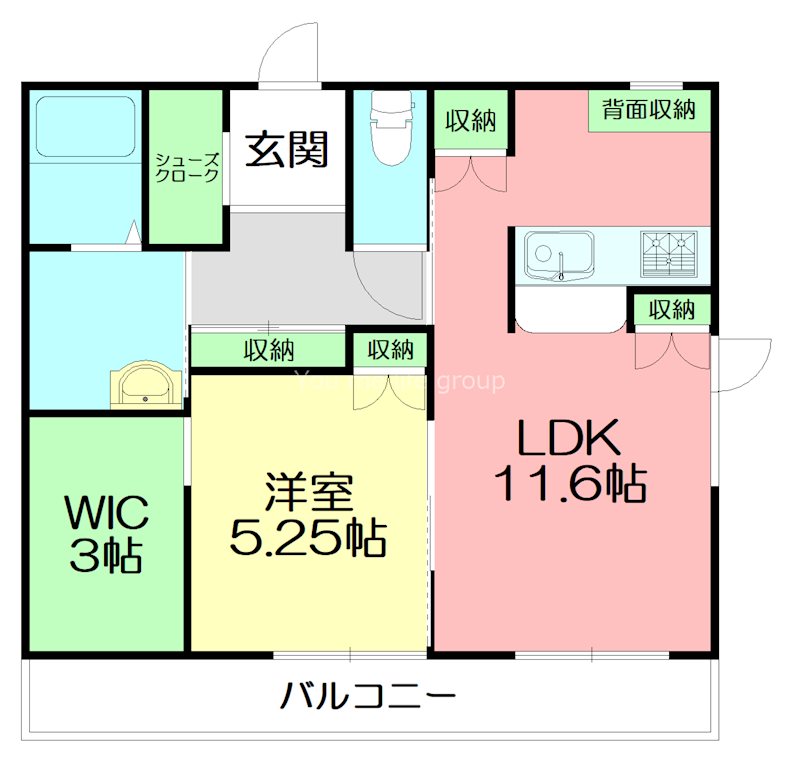 こゆるぎＲ／Ｔ  302号室 間取り