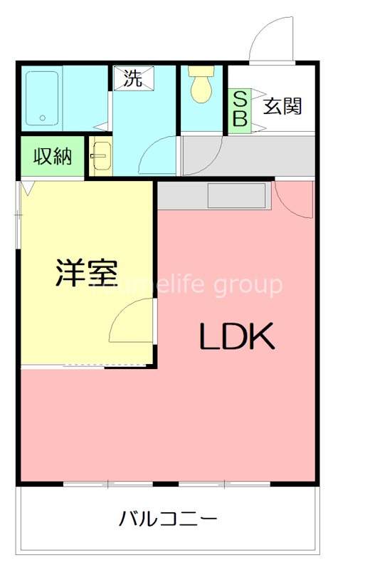 グレース吉川 401号室 間取り