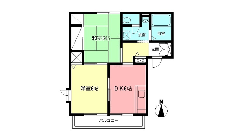 パレス湘南Ⅰ 201号室 間取り