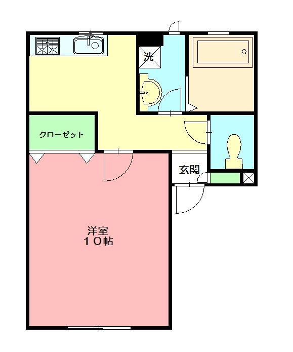 プラネッツ湘南B 102号室 間取り