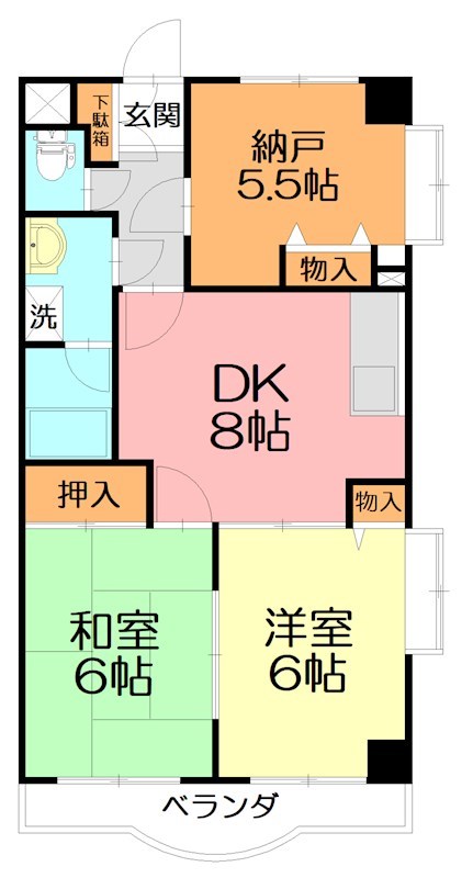 ドルチェ芦屋 213号室 間取り