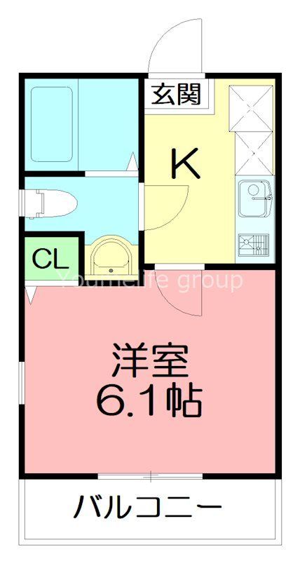 レイディアンス公田 103号室 間取り