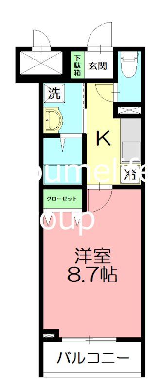 メゾン・ド・シルキー 206号室 間取り