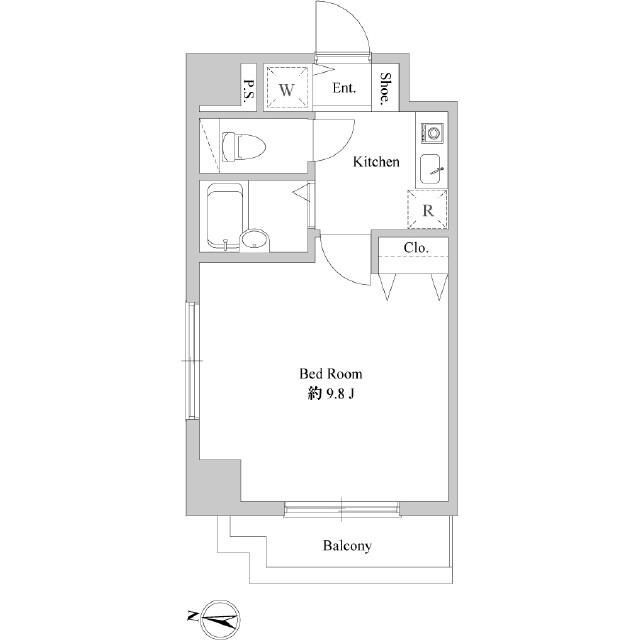 Y＆H平塚 301号室 間取り