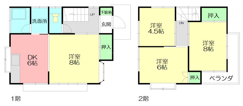 秦野市尾尻戸建 間取り