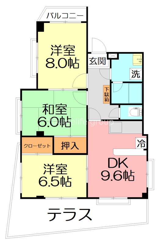 Forest茅ケ崎(フォレストちがさき)  103号室 間取り