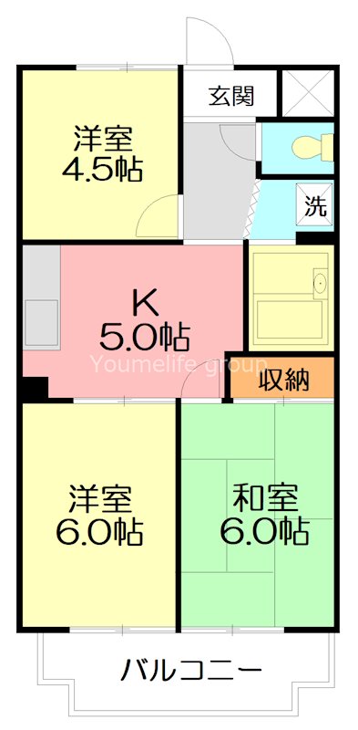 ヒヨシハイツ 304号室 間取り