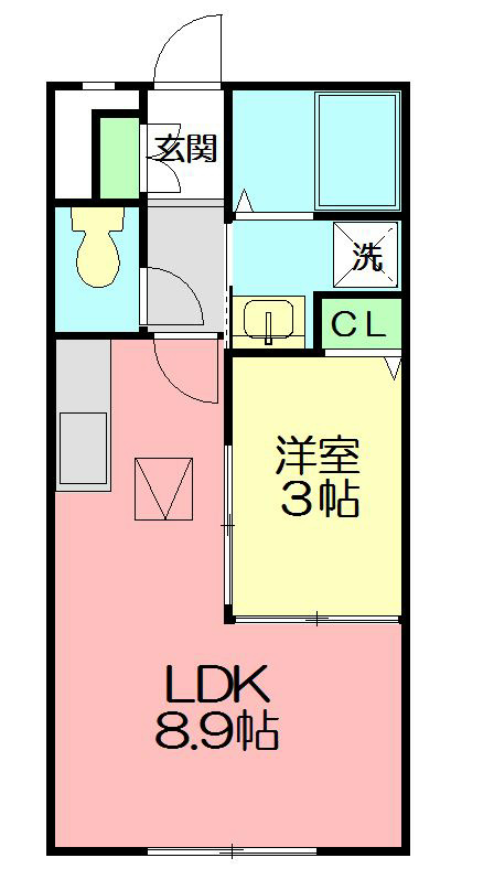 feel鎌倉 205号室 間取り