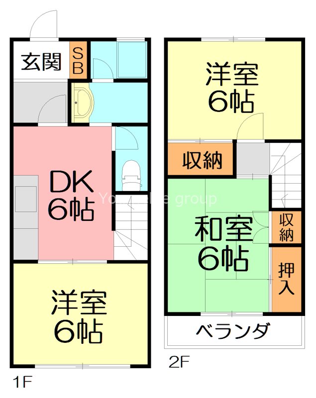 ヴィラ・クレール 108号室 間取り