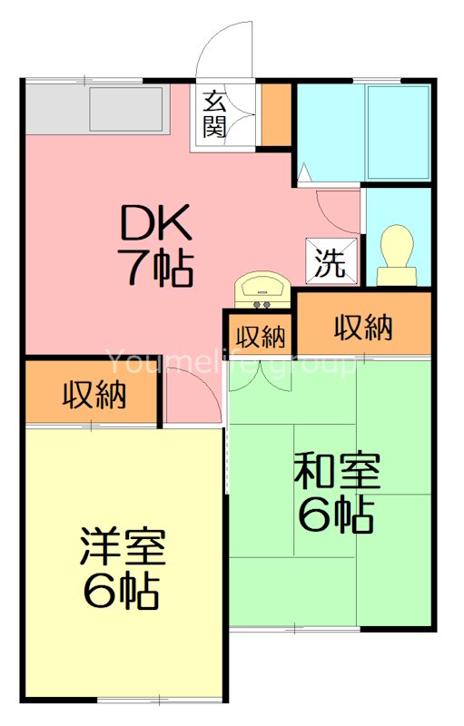 メゾンエマーレ 104号室 間取り