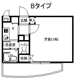 ノブルシャトー湘南 303号室 間取り