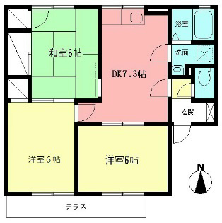 ドミールしんやB 101号室 間取り