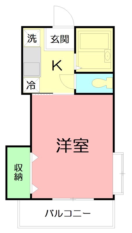ベルハイム21 106号室 間取り
