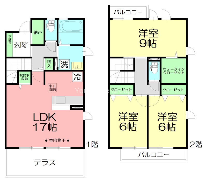ラディエンス東海岸　Ⅰ 101号室 間取り