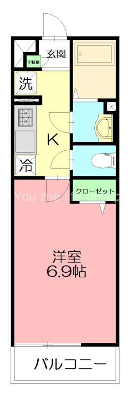 リブリ・片瀬 湘南 101号室 間取り