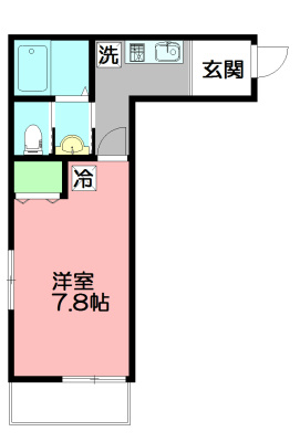 メゾンブランシェ鵠沼 206号室 間取り